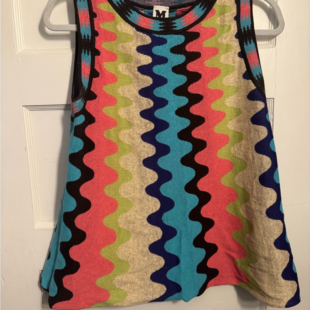 Missoni Vibrant Wave Pattern Tank Top